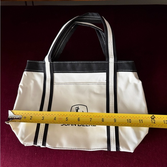 John Deere Black & white mini logo canvas tote bag - Picture 6 of 7